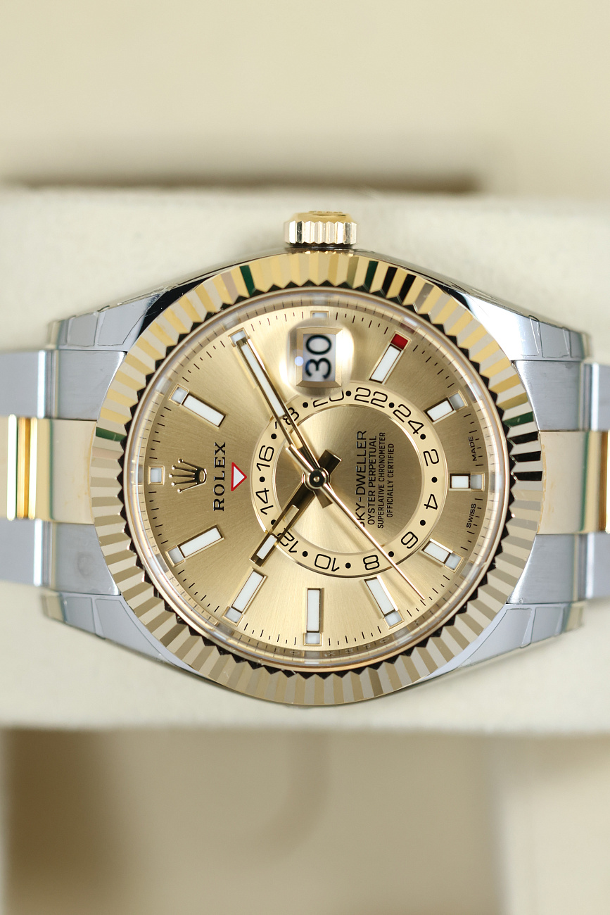 Часы Rolex  Sky-Dweller Steel Gold Champagne Dial  326933