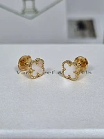 Украшение Van Cleef &amp; Arpels  Sweet Alhambra Earstuds Yellow Gold Mop  VCARA44800 