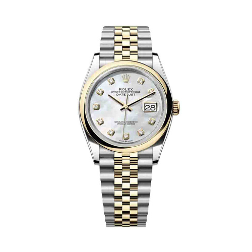 Часы Rolex  Datejust 36 mm Steel & Yellow Gold Mother Of Pearl Dial  126203-0023