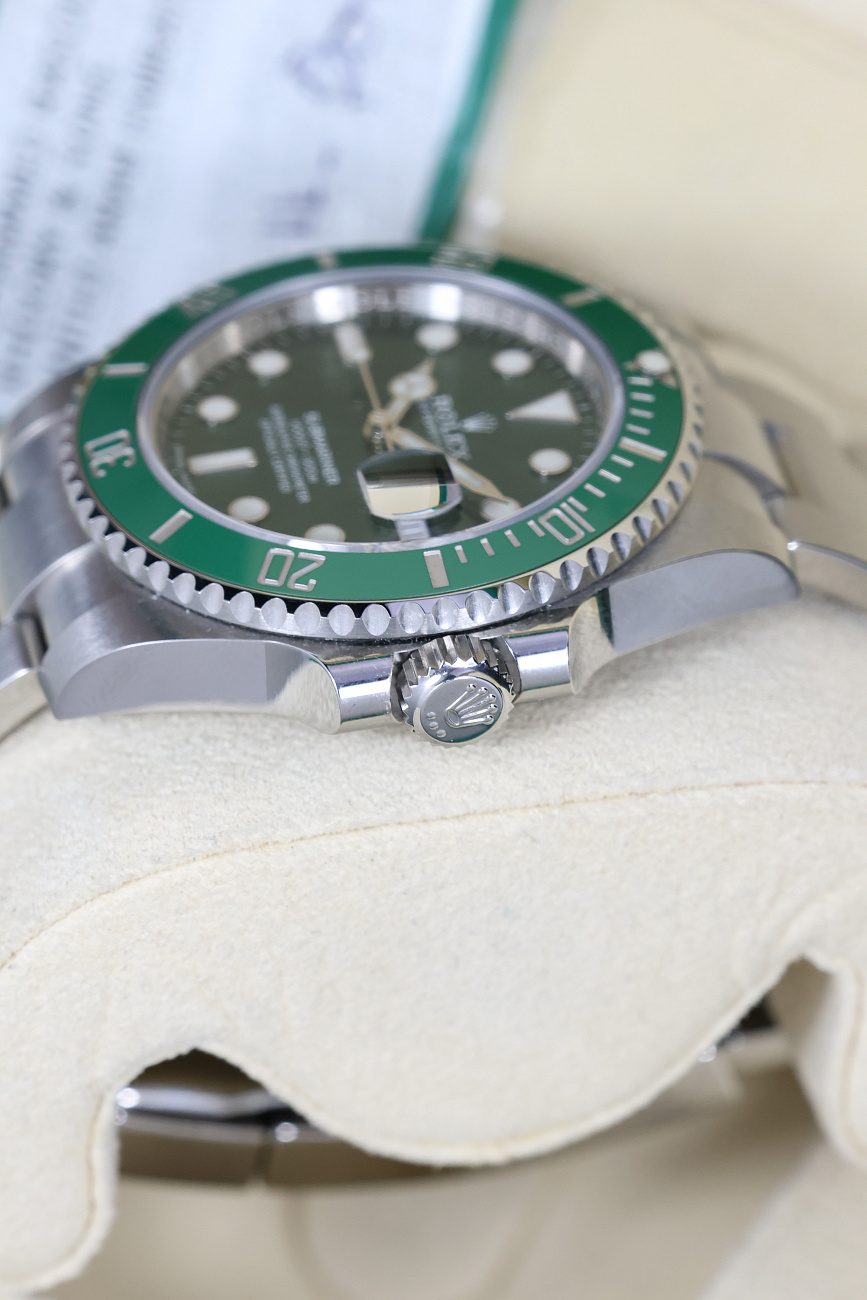 Часы Rolex  Submariner Green Hulk В Заводских Пленках 2018 год  116610LV