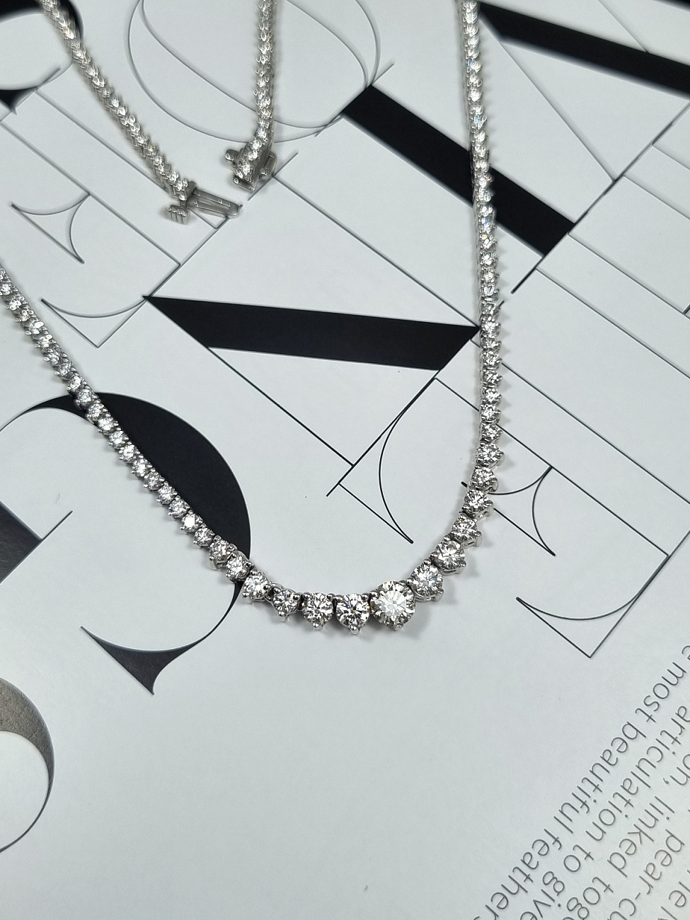 Украшение No Name  Колье с бриллиантами 7,02 ct.   