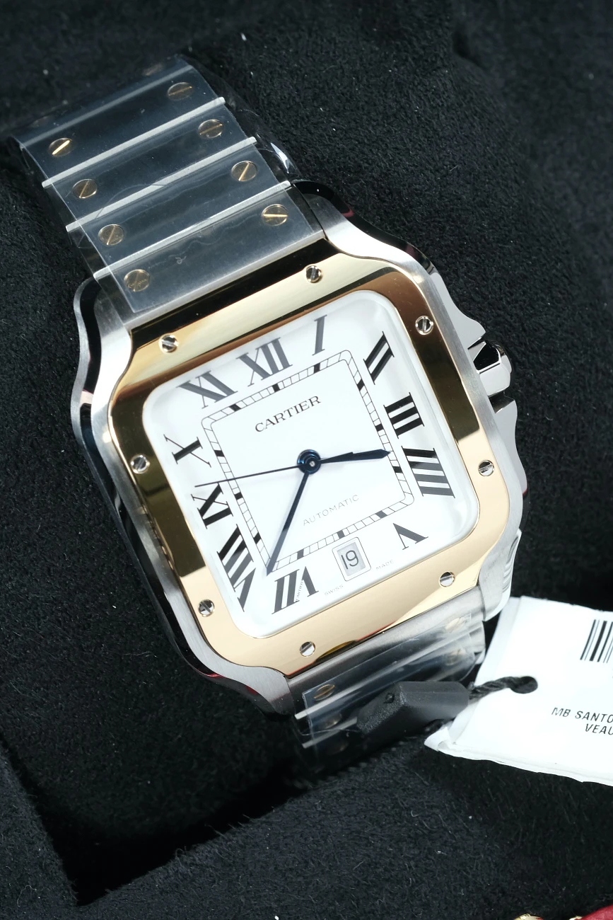Часы Cartier  Santos De Cartier Steel Yellow Gold  W2SA0009