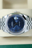 Часы Rolex  Oyster Perpetual Datejust 41 Mm Blue Roman Dial   126300-0030
