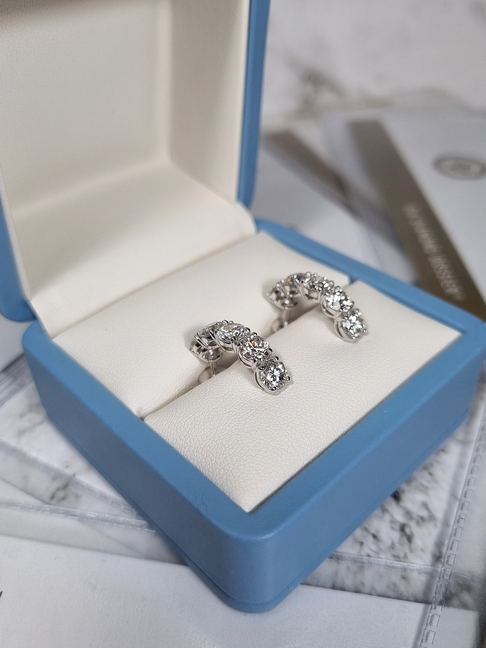 Украшение NO NAME  Серьги С Бриллиантами 5,00 Ct. I/Vs1   