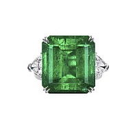 Украшение GRS GemResearch Swisslab  Кольцо с изумрудом 13,82 ct. Vivid Green   