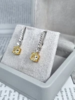 Украшение GIA  Серьги с бриллиантами 2,01/2,05 ct. W To X Range/IF-VVS2    