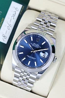 Часы Rolex  Oyster Perpetual Datejust 41 Mm Blue Sticks Jubilee  126300