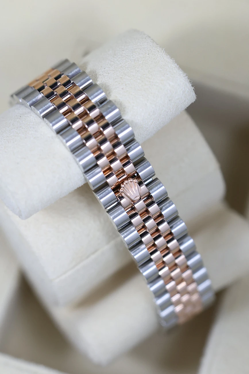 Часы Rolex  Datejust 31Mm Steel &amp; Rose Gold Pink Dial And Diamonds  278271