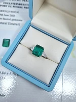 Украшение GRS GemResearch Swisslab  Кольцо с изумрудом 4,77 ct. Colombia   