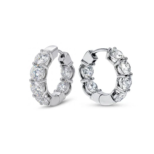 Украшение GIA  Серьги с бриллиантами 3,6 ct. E/VVS1 (3 excellent)   