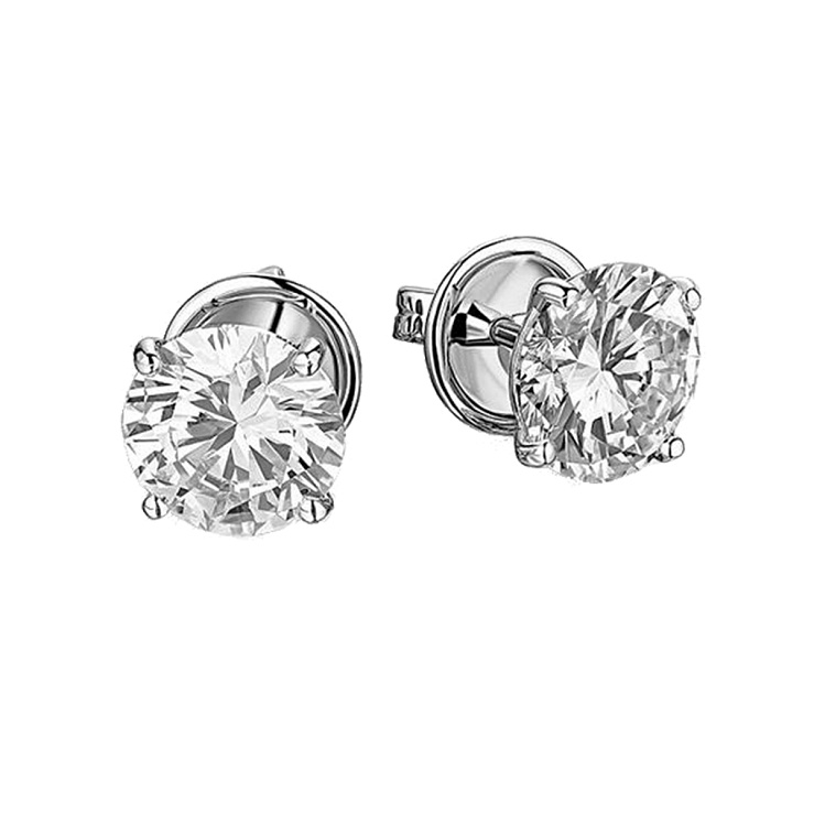 Украшение NO NAME  Серьги С Бриллиантами 2,00/2,02 Ct. G/Vs2   