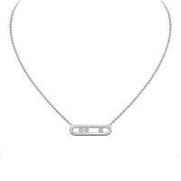 Украшение Messika  Move Classique Ciselé Necklace  Move Classique Ciselé Necklace 14667-WG 