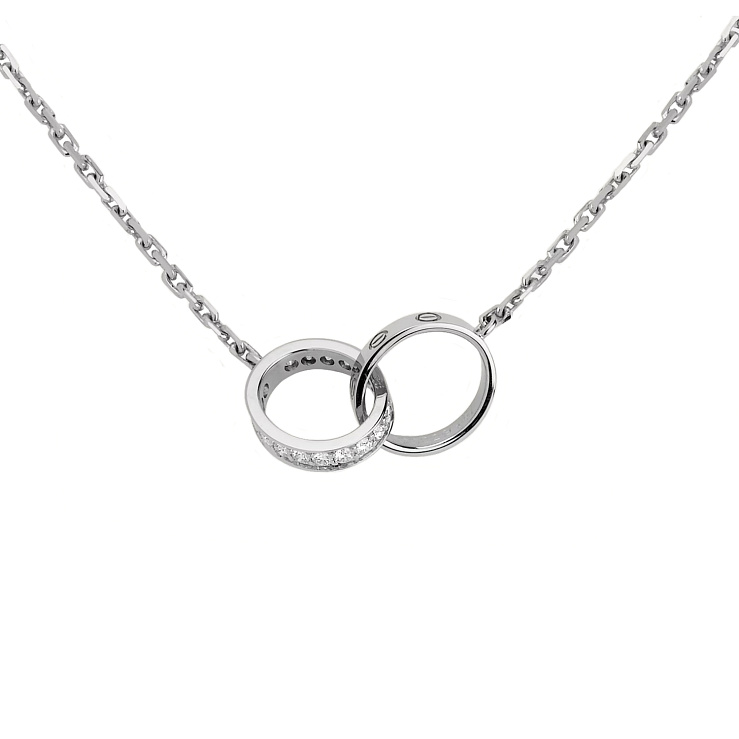 Украшение Cartier  Love Necklace, Half-Paved B7013700  B7013700 