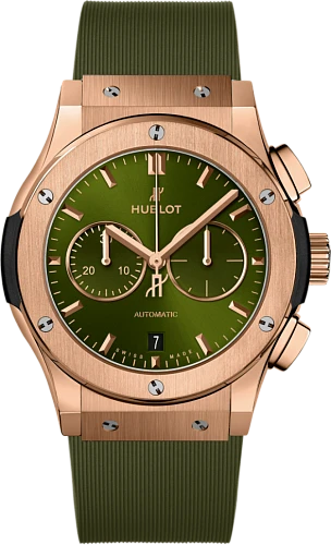 Заказать Hublot  Classic Fusion Chronograph King Gold Green 42 Mm  541.OX.8980.RX
