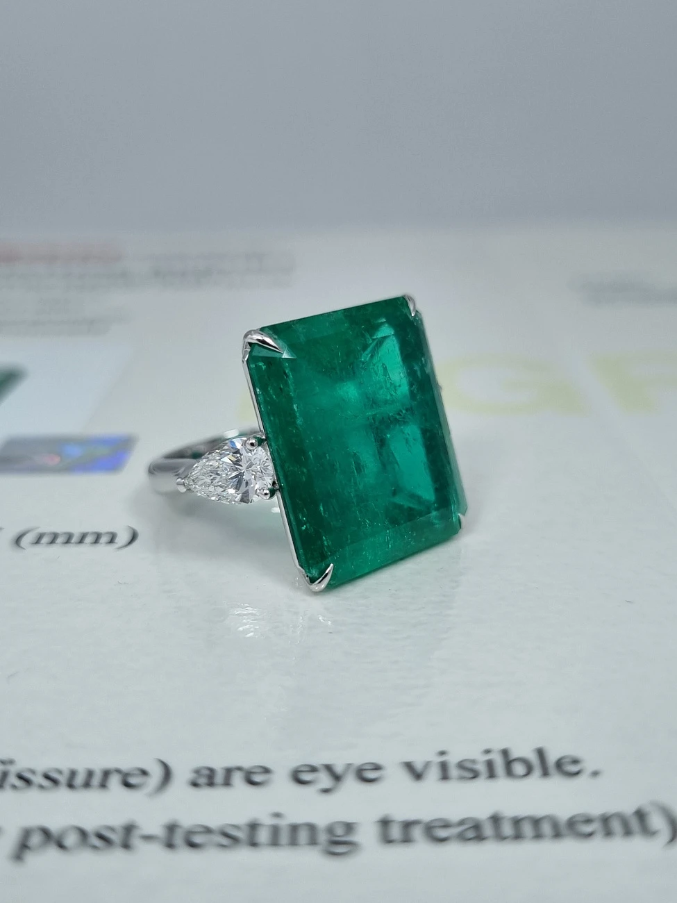 Украшение GRS GemResearch Swisslab  Кольцо с изумрудом 18,97 ct. (Colombia)   