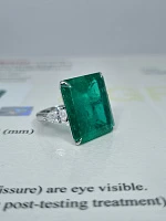 Украшение GRS GemResearch Swisslab  Кольцо с изумрудом 18,97 ct. (Colombia)   