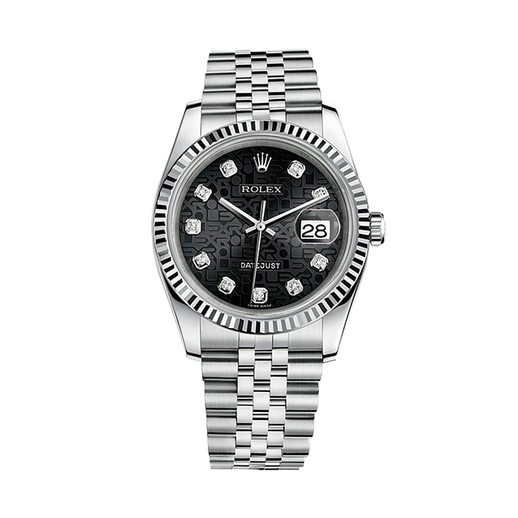 Часы Rolex  Datejust 36 Mm Black Jubilee Diamond Dial  116234