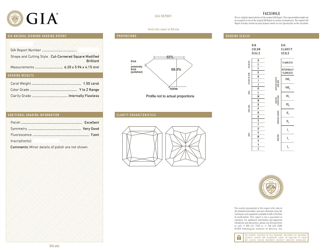 Украшение NO NAME  Серьги с бриллиантами 1,50/1,52 ct.    