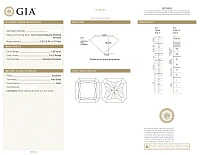 Украшение GIA  Серьги с бриллиантами 1,50/1,52 ct.    