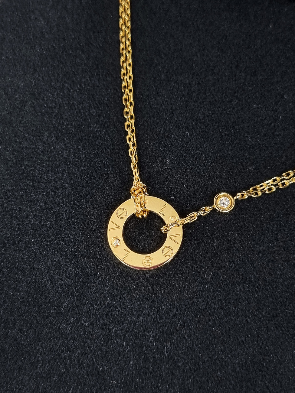 Украшение Cartier  Love Necklace, 2 Diamonds  B7219500 