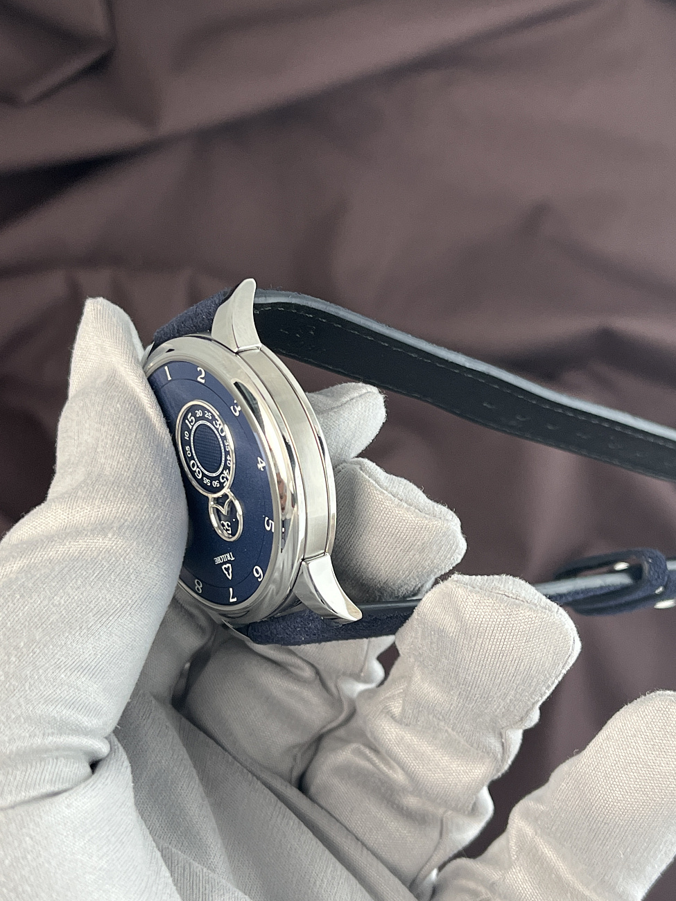 Часы Trilobe  Nuit Fantastique Grained Blue  NF05BG