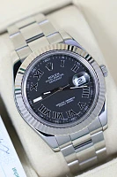 Часы Rolex  Datejust Ii 41Mm Steel And White Gold Black Roman  116334