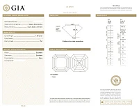 Украшение GIA  Серьги с бриллиантами 1,00/1,01 ct. I/VS1 (Asscher)   