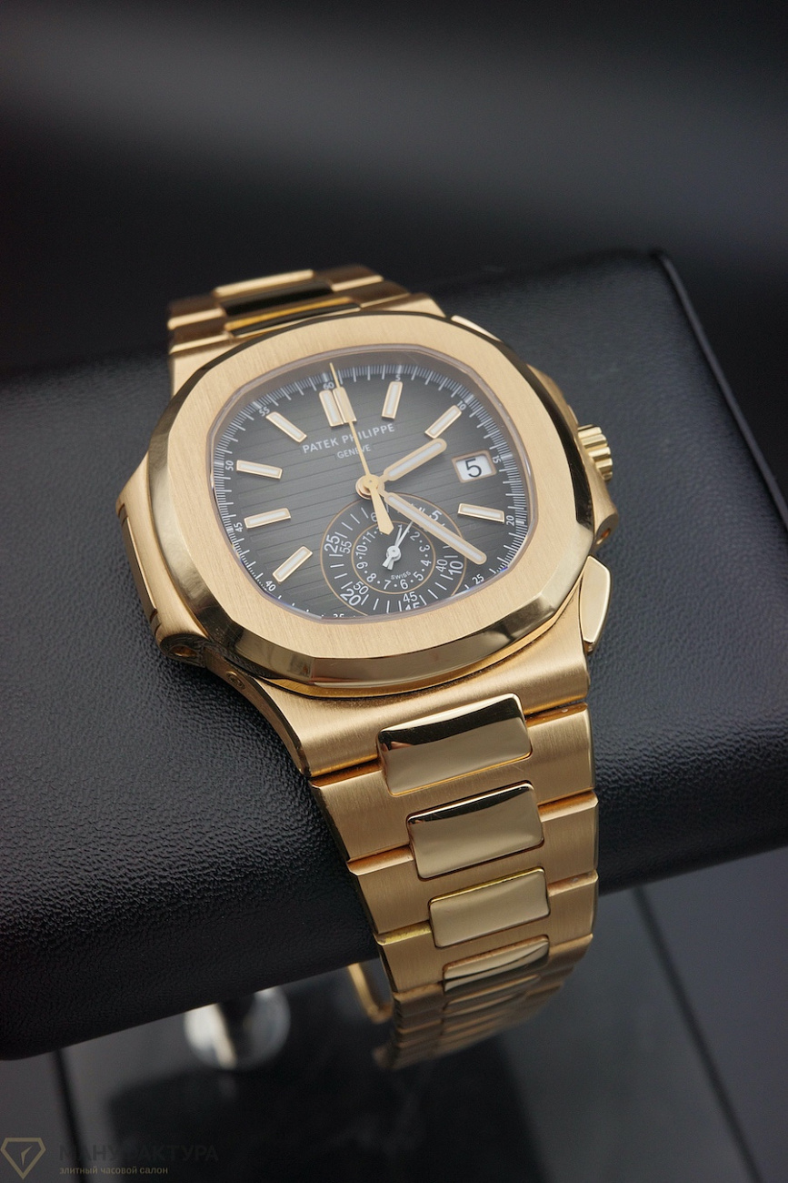 Часы Patek Philippe  Nautilus Chronograph Rose Gold 2018  5980R/1R-001