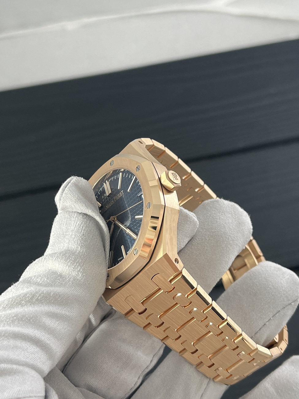 Часы Audemars Piguet  Royal Oak Selfwinding Rose Gold Blue Dial  15510OR.OO.D315CR.03