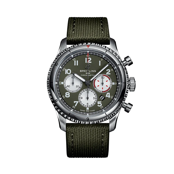 Часы Breitling  Aviator 8 B01 Chronograph 43 Curtiss Warhawk  AB01192A1L1X2
