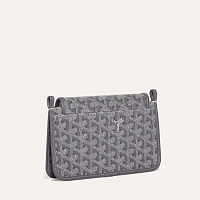 Сумки и аксессуары Goyard  Plumet Pouch-Wallet Grey  PLUMETPMLTY51CL51P