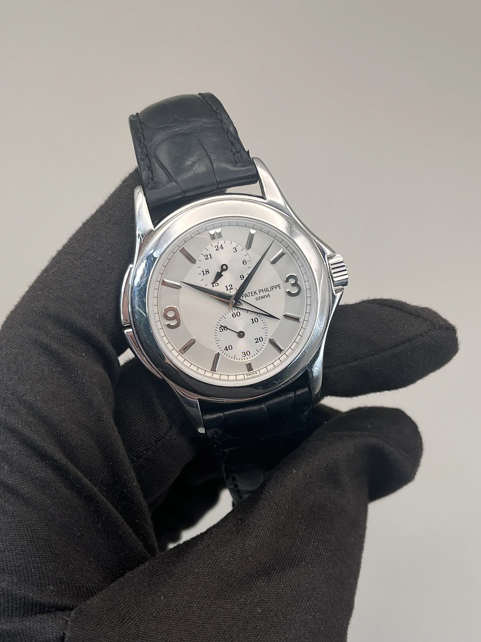 Часы Patek Philippe  Calatrava Travel Time White Gold  5134G