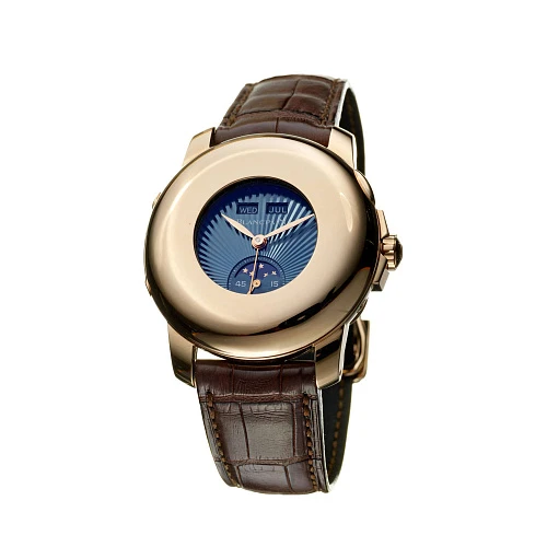 Часы Blancpain  Half Hunter Rose Gold Blue Dial 39 Mm  4563-3640-55