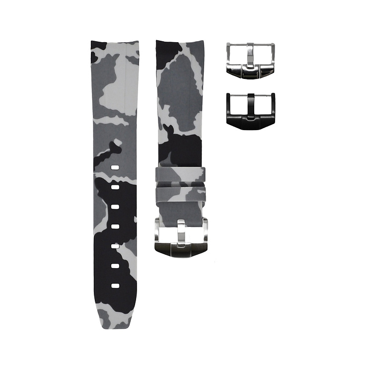 Часовой ремешок Rolex  Ремешок Для Часов Snow Camo 40Mm Strap  