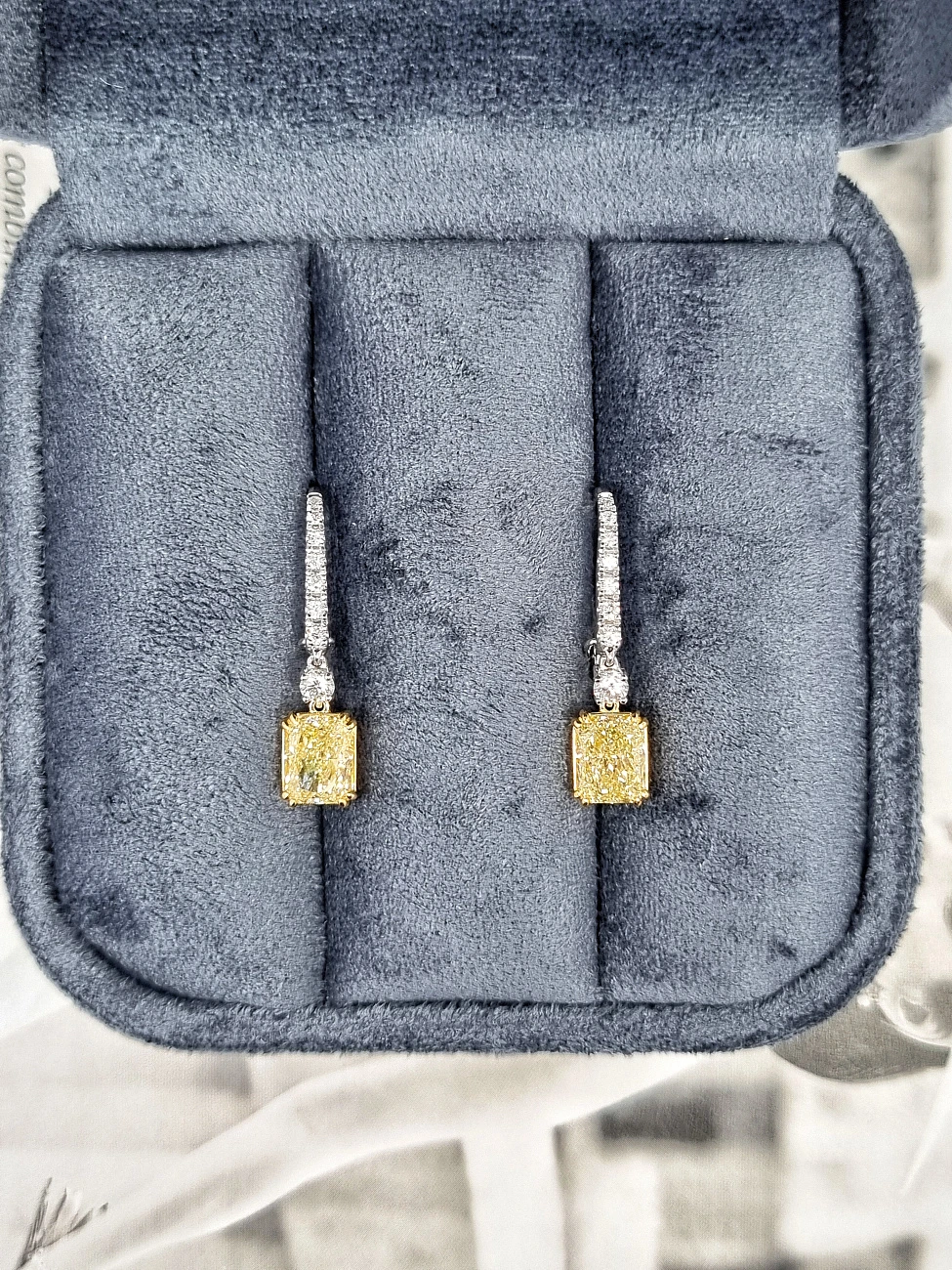 Украшение GIA  Серьги с бриллиантами 1,46/1,51 ct. W To X Range/VS2-Si1   