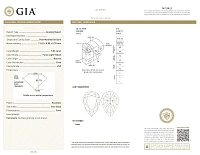 Украшение GIA  Серьги С Бриллиантами 5,16/5,03 Ct.   