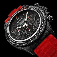 Заказать DiW  Rolex Daytona 40 Mm All Carbon Red Edition  