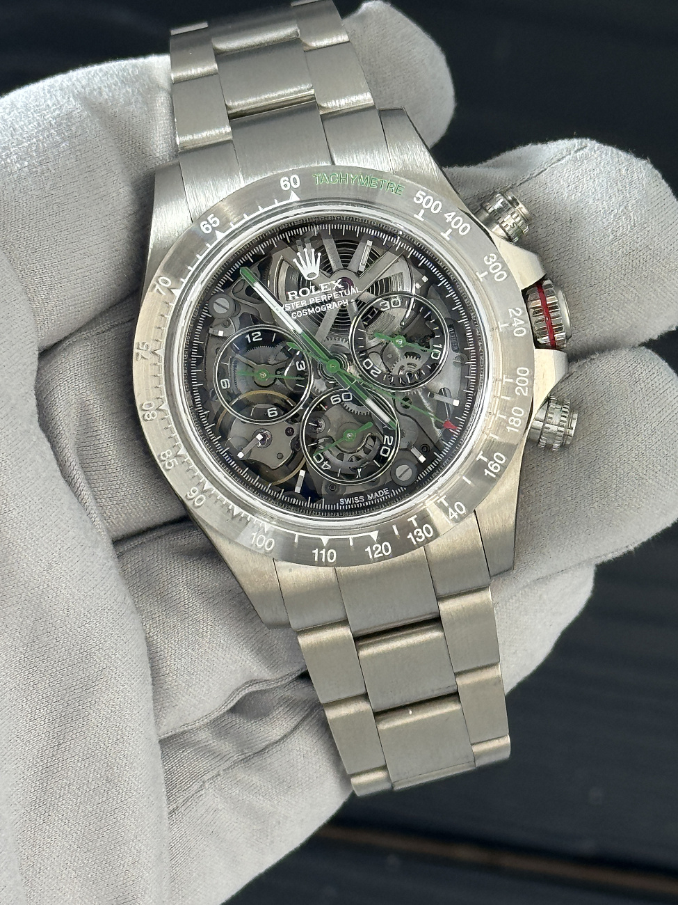 Часы Rolex  Daytona Artisans De Genève White Gold Piece Unique 1/1  116509