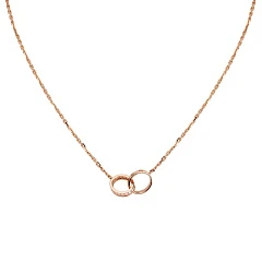 Cartier Love Necklace, Half-Paved B7013900