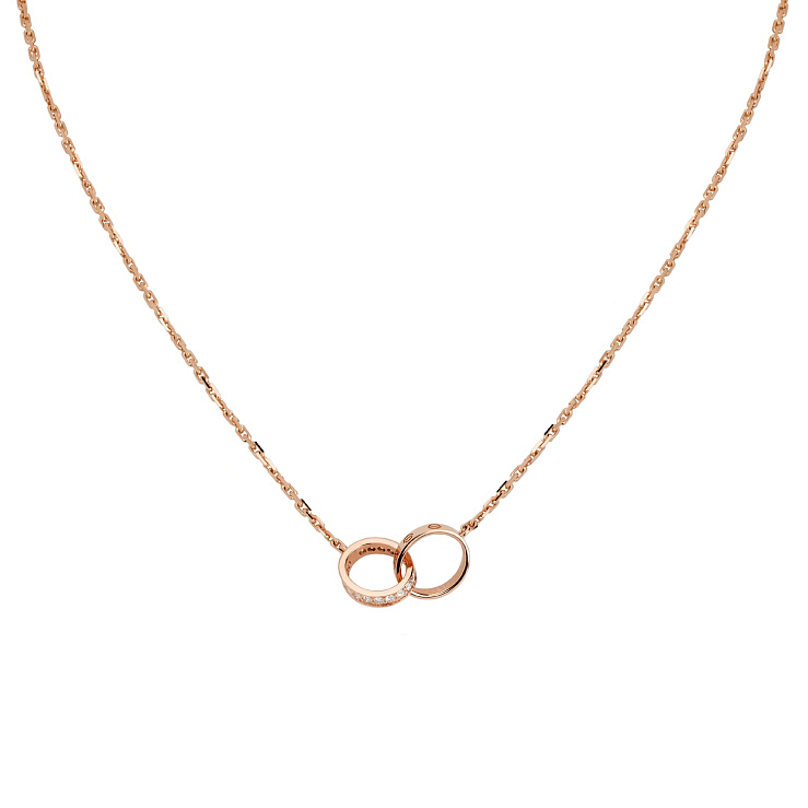 Украшение Cartier  Love Necklace, Half-Paved B7013900  B7013900 