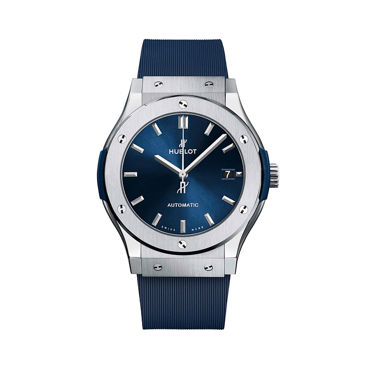 Часы Hublot  Fusion 45Mm Blue Titanium Rubber  511.nx.7170.rx