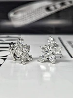 Украшение GIA  Cluster Diamond Earrings 5,05 ct. G/VS1   