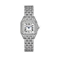 Часы Cartier  Panthère De Cartier Medium Steel Custom Diamonds  WSPN0007 FIX