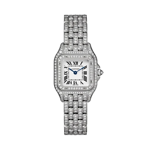 Часы Cartier  Panthère De Cartier Medium Steel Custom Diamonds  WSPN0007 FIX