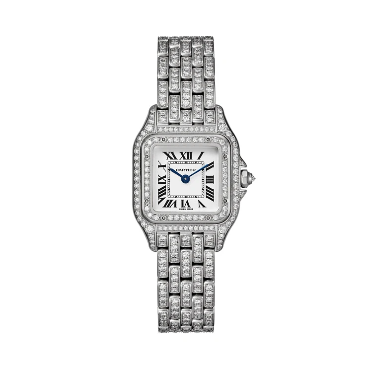 Часы Cartier  Panthère De Cartier Medium Steel Custom Diamonds  WSPN0007 FIX