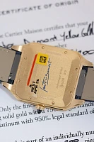 Часы Cartier  SANTOS-DUMONT  Limited Edition XL Model Yellow Gold Blue Roman Numerals  WGSA0084
