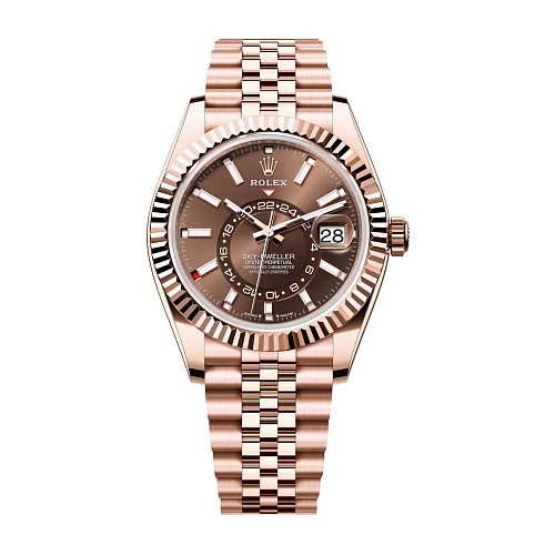 Часы Rolex  Sky-Dweller Everose Gold Chocolate Brown Dial Jubilee Bracelet  336935