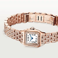 Часы Cartier  Panthère De Cartier Mini Rose Gold And Diamonds  WJPN0063