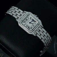 Часы Cartier  Panthère De Cartier Medium Steel Custom Diamonds  WSPN0007 FIX