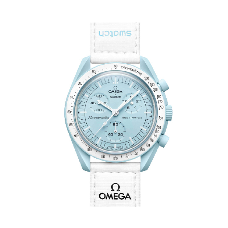 Часы Omega  X Swatch Bioceramic Moonswatch Mission To Uranus  SO33L100